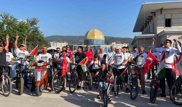 Osmaniye’de pedallar Gazze’ye destek için çevrildi