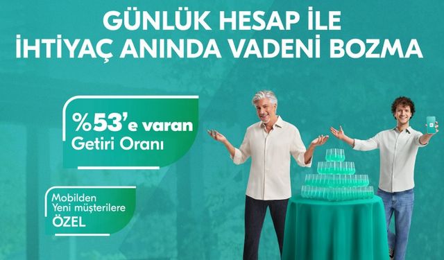 Türkiye Finans'tan yeni müşterilere özel avantajlı getiri oranı
