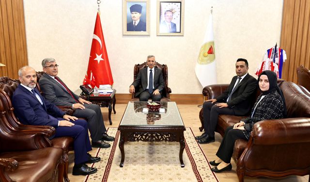 Vali Ünlüer’e İklim Değişikliği İl Müdürü Şahin Ziyaret Etti
