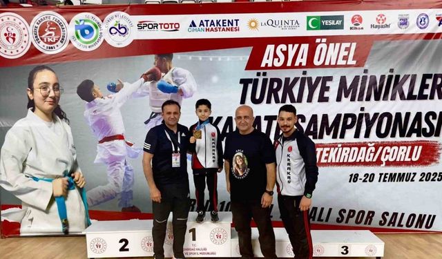 Ispartalı Yalın Berk Türker, karatede Türkiye şampiyonu oldu