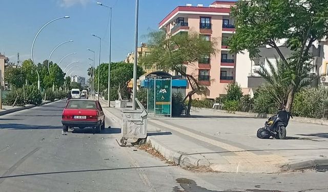 Kaza anı kamerada: Motosiklet sürücüsü kadın kazada hayatını kaybetti
