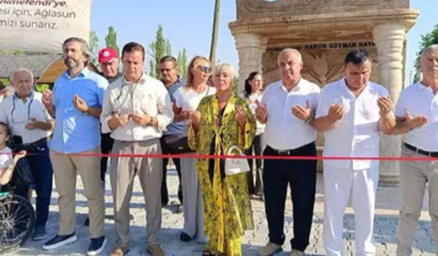 Sanatçı Safiye Soyman, vefat eden oğlu için Burdur'da çeşme yaptırdı
