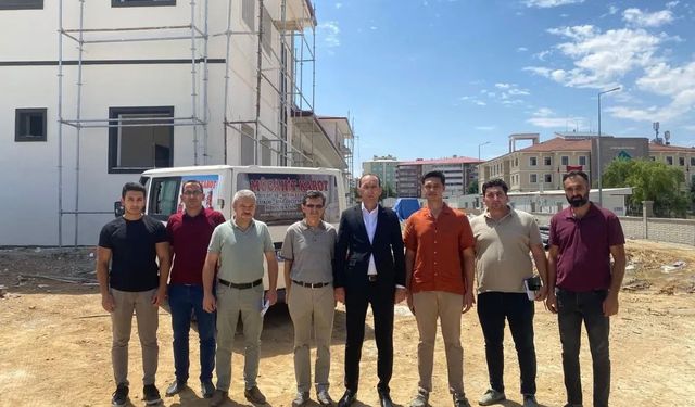 Sarıdoğan, Sağlıklı Yaşam ve 112 Acil Çağrı Merkezi İnşaatlarını Ziyaret Etti