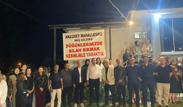 Afşin’de Örnek Düğün: “Silah Sıkmaya Hayır” Pankartı Açıldı