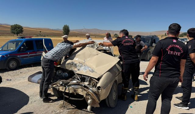 Afşin’de Trafik Kazası: 2 Yaralı