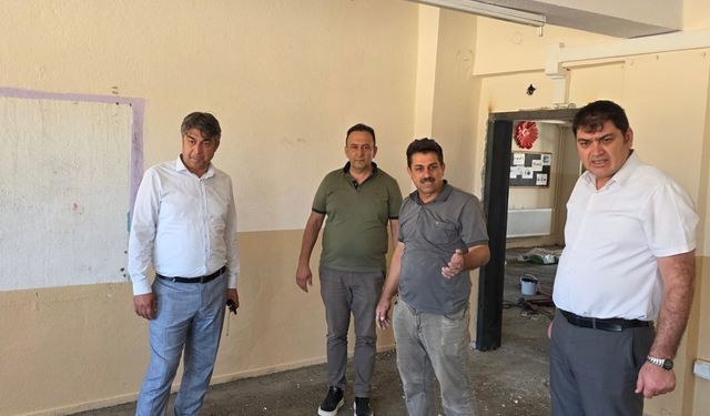 Afşin’de Yeni Eğitim-Öğretim Yılı Öncesi Hazırlıklar Sürüyor