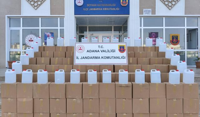 Adana'da bir tırda 2 bin 920 litre kaçak etil alkol ele geçirildi