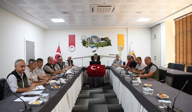 Mersin Silifke'deki orman yangınına ilişkin toplantı yapıldı