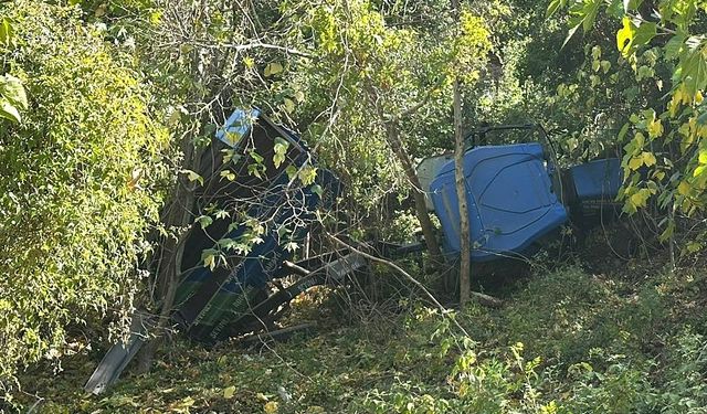 Osmaniye'de uçuruma devrilen traktördeki 5 kişi yaralandı