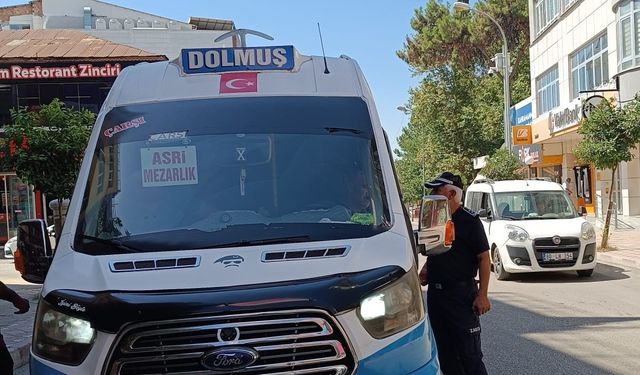 Osmaniye'de zabıta ekipleri toplu taşıma araçlarını denetledi