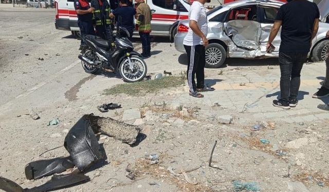 Antakya’da trafik kazası : 2 yaralı