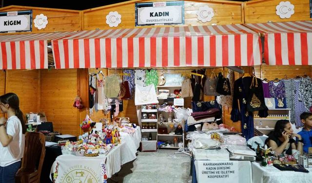 Kahramanmaraş’ta kadınların el emekleri fuarda sergileniyor