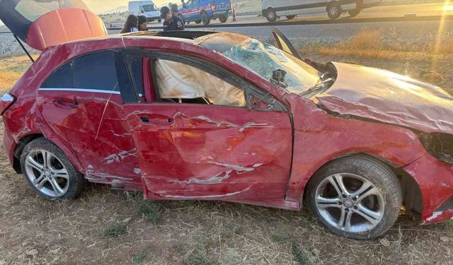 Korkuteli’nde trafik kazası:1 ölü, 1 yaralı