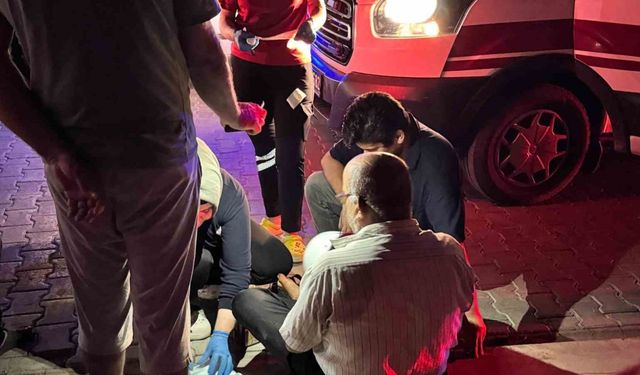 Otomobil ile çarpışan motosikletli yaralandı