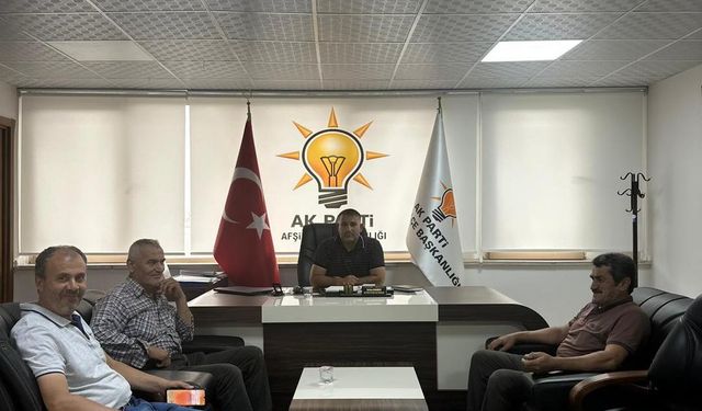AK Parti Afşin İlçe Başkanlığı’nda Ziyaretler Devam Ediyor