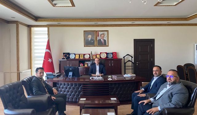Diyanet Vakfı Müfettişlerinden Kaymakam Sarıdoğan’a Ziyaret