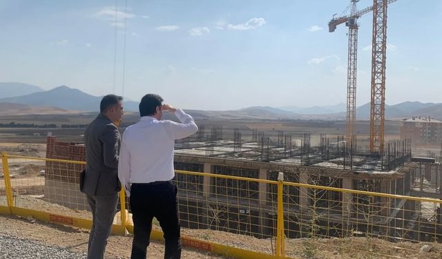 İl Sağlık Müdürü Şirikçi, Yeni Afşin Devlet Hastanesi İnşaatını İnceledi