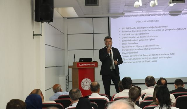Kahramanmaraş’ta "Özel Öğretim Kurumları" Sene Başı Toplantısı Gerçekleştirildi