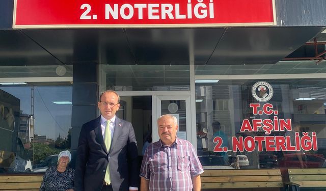 Kaymakam Sarıdoğan, Yeni Açılan 2. Noter’i Ziyaret Etti