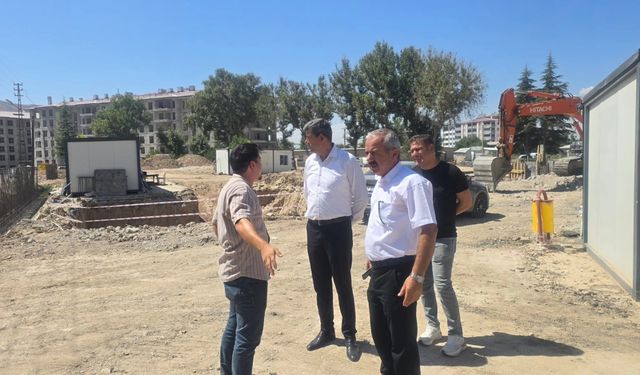 Müdür Gezer'den Yavuz Selim Ticaret Meslek Lisesi İnşaatına Ziyaret