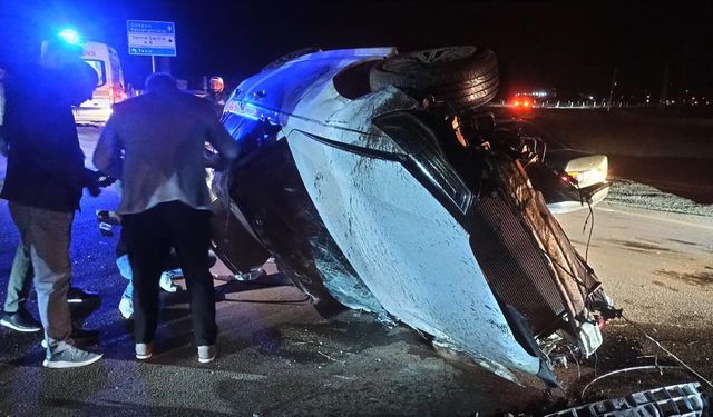 Afşin’de Otomobil Takla Attı: 1 Yaralı