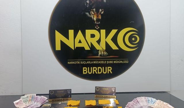 Burdur'da uyuşturucu operasyonunda yakalanan zanlı tutuklandı