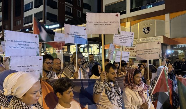Kahramanmaraş'ta İsrail'in saldırıları protesto edildi