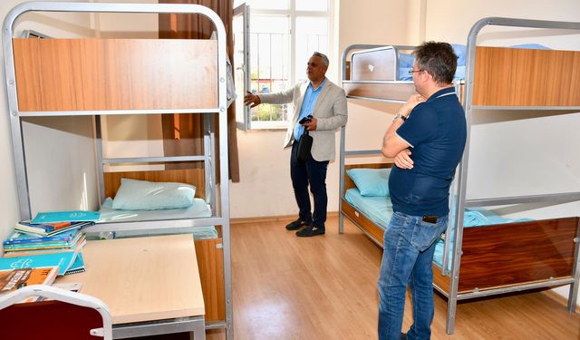 Silifke'deki öğrenci yurtlarını denetlendi