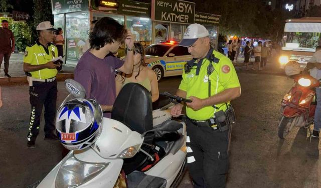 Adana’da 46 motosiklet sürücüsüne 357 bin lira ceza kesildi