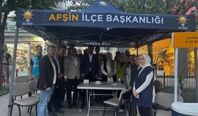 AK Parti Afşin’de Üye Çalışmalarını Sürdürüyor