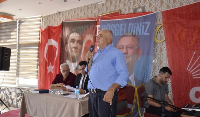 CHP Afşin İlçe Başkanı İsmail Kalender Güven Tazeledi
