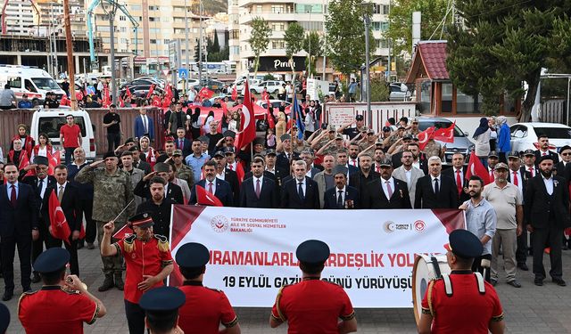 Kahramanmaraş’ta Gaziler Günü Kortej Yürüyüşü Gerçekleştirildi
