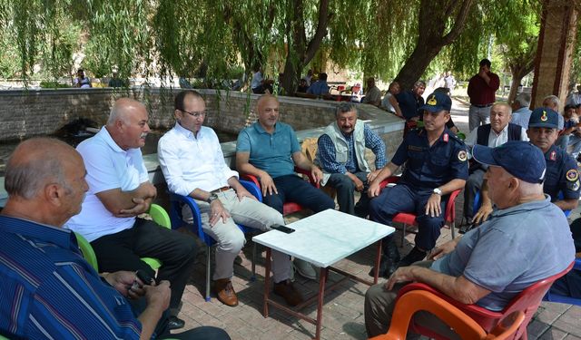 Kaymakam Sarıdoğan ve Başkan Kıraç Vatandaşlarla Buluştu