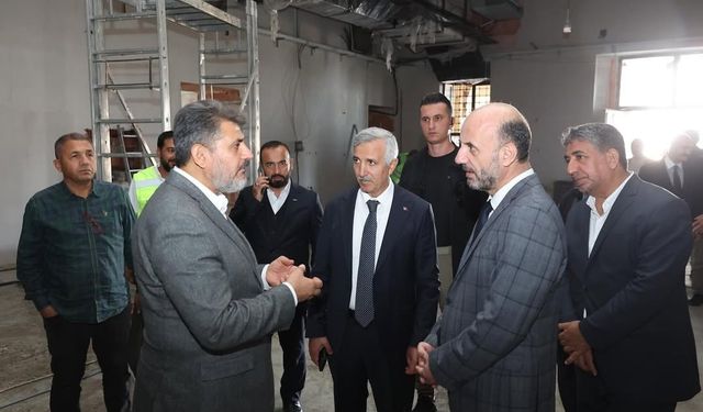 Abdülhamithan Gençlik Merkezi İnşaatına Ziyaret