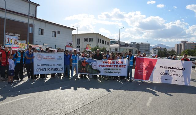 Afşin’de “Sağlık İçin Harekete Geç” Yürüyüşü Düzenlendi