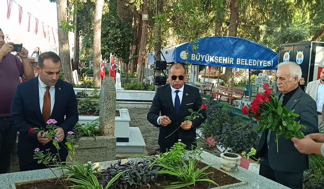 Adana'da şehit Kaymakam Saim Bey kabri başında anıldı