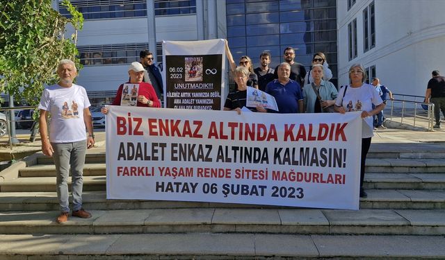 Hatay'da Farklı Yaşam Rende Sitesi'nin depremde yıkılmasına ilişkin davanın duruşması yapıldı