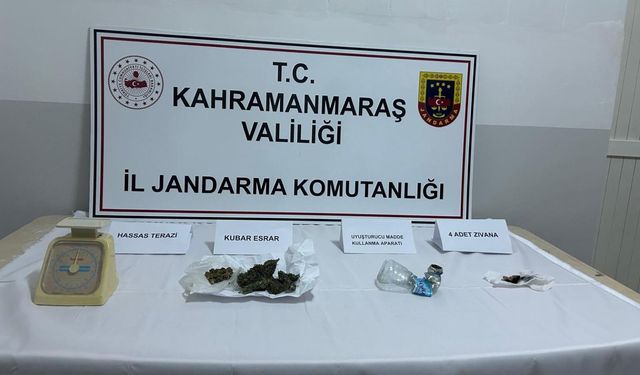 Kahramanmaraş'ta uyuşturucu operasyonlarında yakalanan şüpheli tutuklandı