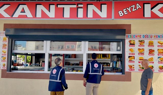 Mersin'de Ticaret İl Müdürlüğü ekipleri, okul kantinlerini denetledi