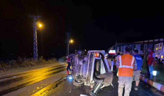 Osmaniye’de otomobil takla attı: 3 yaralı