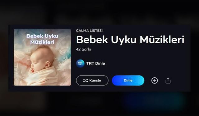 Bebekler için uyku müziği, ninniler ve çocuk masalları TRT Dinle ve Ebeveyn Akademisi’nde