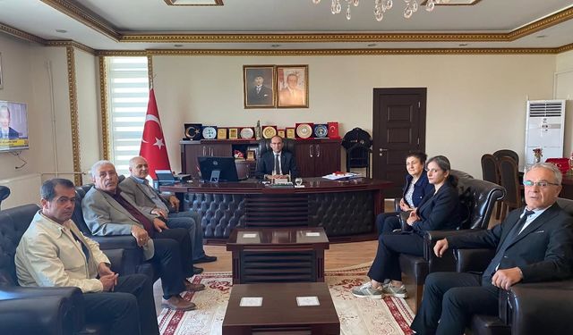 CHP Afşin İlçe Başkanı İsmail Kalender'den Kaymakam Sarıdoğan’a Ziyaret