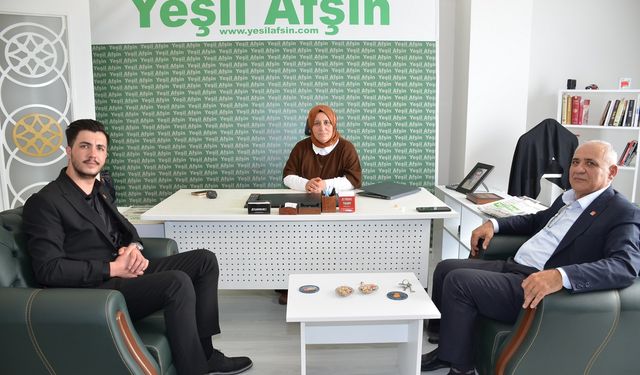 CHP Afşin İlçe Başkanlığı’ndan Yeşil Afşin Gazetesi’ne Ziyaret