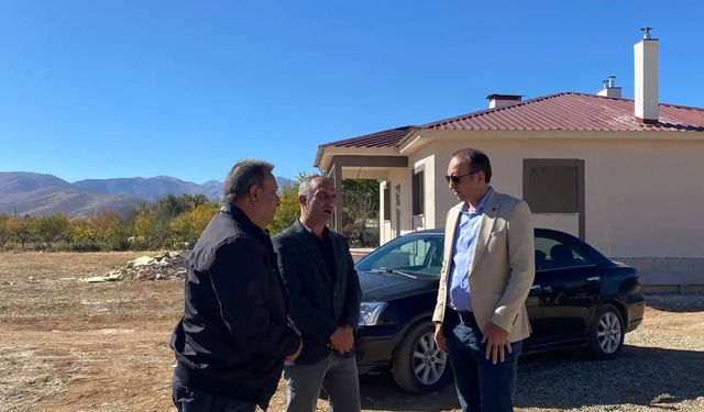Kaymakam Sarıdoğan, Kırsal Konut Çalışmalarını Yerinde İnceledi