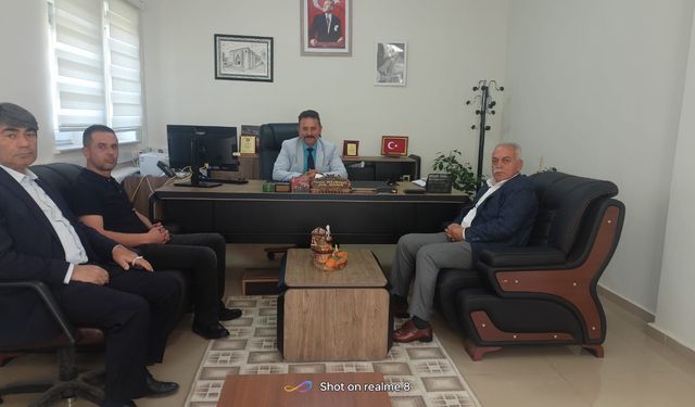 MHP Afşin İlçe Teşkilatından Milli Eğitim Şube Müdürüne Hayırlı Olsun Ziyareti