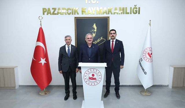 Pazarcık Kaymakamlığına Ziyaret