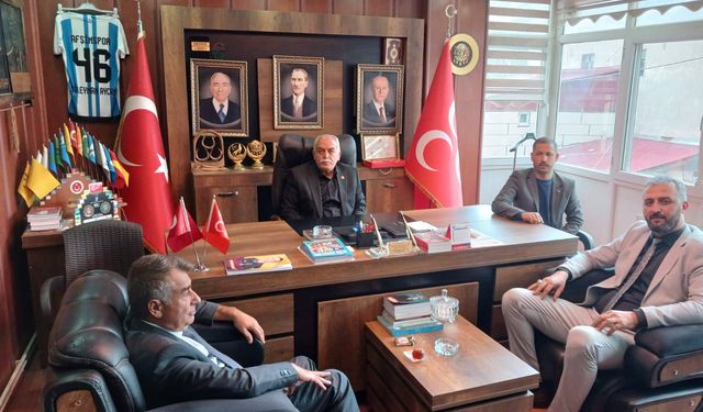 TES-İŞ Afşin Şube Başkanı Kılıç’tan MHP Afşin İlçe Başkanlığına Ziyaret