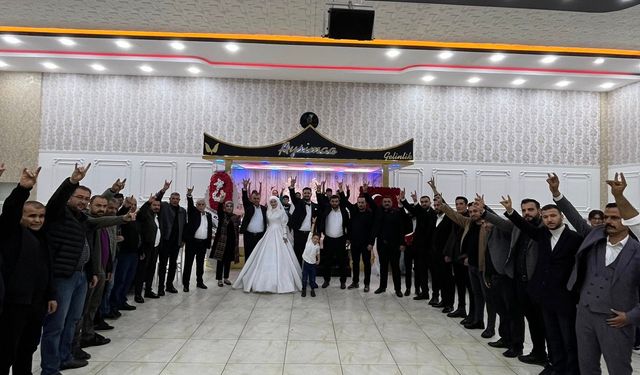 Afşin Ülkü Ocaklarından, Sinop İl Başkanı Aydemir’in Düğün Merasimine Katılım