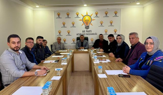 Afşin’de Belediye Meclisi Grup Toplantısını Gerçekleştirdi