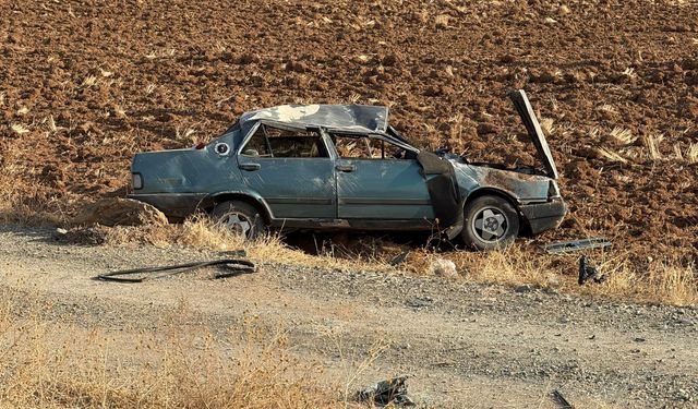 Afşin’de Kontrolden Çıkan Otomobil Takla Attı: 1 Yaralı